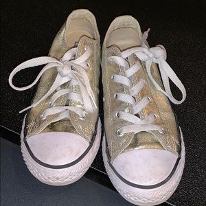 childrens gold converse